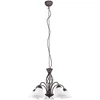 Image de Trio, Lustre, Rustica 5xE14, max.40,0 W Verre, Blanc, Corps: Métal, Rouille Ø:60,0cm, H:150,0cm IP20,Sans illuminant,Source lumineuse remplaçable p