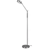 Image de TRIO, Lampadaire, Franklin incl. 1 x LED,SMD,6,5 Watt,2700+3200+4000K,650 Lm. Métal, Noir, Corps: Métal, Nickel mat L:23,0cm, H:133,0cm, P:41,0cm