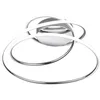 Image de Reality, Plafonnier, Bologna incl. 1 x LED,SMD,36,0 Watt,4000K,5100 Lm. Plastique, Blanc, Corps: Métal, Chrome L:50,0cm, L:48,0cm, H:28,0cm 4000K