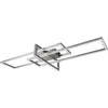 Image de TRIO, Plafonnier, Salinas incl. 1 x LED,SMD,34,0 Watt,3000K,3900 Lm. Corps: Métal, Nickel mat L:100,0cm, L:40,0cm, H:11,5cm Réglable avec interrupteur,IP20,Non variable