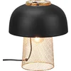 Image de Reality, Lampe de table, Punch 1xE27, max.25,0 W Corps: Métal, noir mat Ø:25,0cm, H:28,0cm Interrupteur de cordon,IP20,Sans illuminant