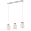 Image de Reality Suspension Bidar R31573031, métal blanc mat, bois naturel, sans 1x E27