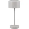 Image de Reality Leuchten Lampe de table à piles LED Jeff R59151177, métal gris ultime, avec LED de 1,5 watt, 4x tactile
