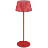 Image de Reality Leuchten Suarez R57706110 Lampe de table LED d'extérieur à batterie avec 4 LED 1,5 W et station de charge Rouge