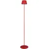 Image de Reality Leuchten Suarez R47706110 Lampadaire d'extérieur à batterie en métal rouge avec 4 LED 1,5 W