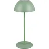 Image de Reality Leuchten R54106149 Ricardo R54106149 Lampe de table d'extérieur à batterie en plastique Vert pistache avec 4 LED 1,7 W