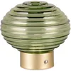 Image de Reality Leuchten R57771115 Earl R57771115 Lampe de table à 4 LED avec batterie en métal laiton mat et verre vert 1,5 W