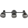 Image de Trio Leuchten Barre des spots TARIFA 862800332, Métal Noir Mat, Verre Chrome Vaporisé, excl. 3x E14