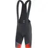 Image de GORE WEAR Cuissard Court à Bretelles de Cyclisme pour Hommes Ardent Fade, Avec Coussin Rembourré, S, Noir/Rouge Vif