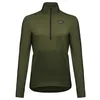 Image de Gorewear Maillot de Cyclisme Respirant pour Femme, TrailKPR Hybrid, T-shirt chaud de VTT, Manches longues, 1/2 zippé