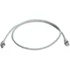 Image de Telegärtner 100008175 RJ45 Câble réseau, câble patch CAT 5e S/FTP 0.50 m gris ignifuge, avec cliquet dencastrement 0.5 m