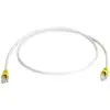 Image de Câble de raccordement réseau informatique RJ45 (croisé) Telegärtner 100007985 CAT 6a S/FTP gris 0.50 m