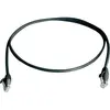 Image de Telegärtner 100008058 RJ45 Câble réseau, câble patch CAT 6 U/UTP 1.00 m noir ignifuge, sans halogène 1 pc(s)