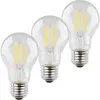 Image de Müller-Licht 400290 LED CEE E (A - G) E27 forme de poire 4 W = 40 W blanc chaud à filament 3 pc(s)