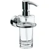 Image de Emco 452100100 Rondo 2 Distributeur encastrable de Savon Liquide en Plastique Transparent DosPum Chromé