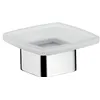 Image de Emco 053000101 Loft Porte-savon suspendu en verre satiné Chromé