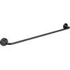Image de Emco Porte-Serviettes Mural Rond en métal de 600 mm pour Serviettes de Bain et Mains Noir Mat