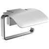 Image de EMCO Cue Support de Papier Toilette avec Couvercle en métal chromé