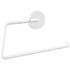 Image de emco Porte-Papier Toilette Rond sans Couvercle, élégant à Visser ou à Coller, en métal, Porte-Rouleau de Papier Toilette, Blanc Mat