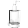 Image de emco Distributeur Rond de Savon Liquide, récipient en Cristal Clair, Pompe en Plastique
