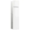 Image de emco Module WC asis pure avec façade en verre et butée de porte gauche, encastré, 730 mm, blanc alpin