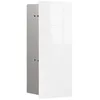 Image de Emco Asis Pure Armoire de Salle de Bain avec façade en Verre I Module WC encastré Peu encombrant avec Armoire encastrable pour Salle de Bain Design Moderne