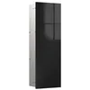Image de Emco Module d'armoire asis Pure avec façade en Verre et butée de Porte à Droite, encastré, 730 mm, Noir