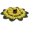 Image de Kerbl Pet Tapis à renifler Sunflower Jaune/Vert, Ø60cm