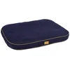 Image de Kerbl Pet Coussin pour Chien Jerome, Bleu foncé, Cognac, 60x40x6 cm, Polyester, Coussin rembourré, revêtement antidérapant