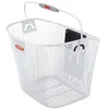 Image de KLICKfix Sacoche de Vélo Uni Basket, Feinma. Panier de Guidon Blanc, 25 x 36 x 26 cm