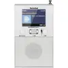 Image de TechniSat DIGITRADIO FLEX 2 Radio prise de courant DAB+, FM Bluetooth avec caisson denceinte, fonction réveil blanc
