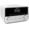 Image de TechniSat DIGITRADIO 586   Radio hybride DAB+ (radio Internet, FM, Bluetooth, Spotify, Charge sans fil, application de contrôle OLED, USB, CD, MP3, AUX, 20 W, système compact, télécommande)Blanc