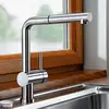 Image de Blanco Linus Mitigeur de cuisine à installer sous une fenêtre, basse pression, extractible, pivotant, 514276,