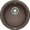 Image de BLANCO Rondo - Évier en granit Silgranit café - Type de montage : montage par le haut - Pour armoires inférieures de 45 cm de large - La solution ronde individuelle pour les petites cuisines