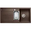 Image de BLANCO METRA 6 S   Évier de Cuisine Rectangulaire en Granit pour Meubles Bas de 60 cm de Large   Égouttoir Intégré   SILGRANIT   Marron   515045