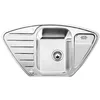 Image de BLANCO LANTOS 9 E-IF   Évier d'Angle de Cuisine pour Meubles d'Angle de 90 cm ou Meubles Bas de 60 cm   Avec Fond Plat IF et Commande de Vidage Automatique   516277