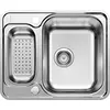 Image de BLANCO LANTOS 6-IF   Évier de Cuisine pour Meubles Bas de 60 cm de Large   Avec Fond Plat IF, Sans Égouttoir   Finition Inox Brossé   516676