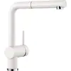 Image de BLANCO LINUS-S   516692   Robinet de Cuisine D’Aspect SILGRANIT avec Bec Extractible   Haute Pression   Blanc