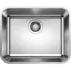 Image de BLANCO SUPRA 500-U   Évier pour Meubles Bas de 60 cm de Large   Sous Plan   Finition Inox Brossé   518205