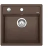 Image de BLANCO DALAGO 5   Évier au Design Moderne pour Sous-meubles de 50 cm de large   En Composite de Granit SILGRANIT   Marron   518529
