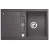 Image de BLANCO METRA 45 S-F Évier en granit gris rocher SILGRANIT Type de montage : affleurant | Réversible | Pour armoires inférieures de 45 cm de large | Grand bac | Surface facile à nettoyer