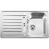 Image de BLANCO LANTOS 45 S-IF   Évier de Cuisine pour Meubles Bas de 45 cm de Large   Avec Fond Plat IF et Commande de Vidage Automatique   Finition Inox Brossé   519717