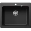 Image de BLANCO NAYA 6 SILGRANIT Anthracite | Type de montage : encastrement par le haut | sans commande à distance | Meuble bas 60 cm | Grand volume de bassin pour une utilisation optimale | Surface facile à