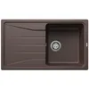 Image de Blanco Sona 6 S Silgranit PuraDur Évier de cuisine encastrable et réversible - Gris anthracite, marron, 519679