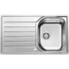 Image de BLANCO LANTOS 45 S-IF Salto   Évier de Cuisine pour Meubles Bas de 45 cm de Large   Avec Fond Plat IF et Commande de Vidage Automatique   Finition Inox Brossé   519707