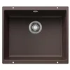 Image de BLANCO ROTAN 500-U | Évier en granit en Silgranit café | Type de montage : sous plan | Pour armoires inférieures de 60 cm de large | Grand volume de bassin pour une utilisation optimale | Surface