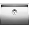 Image de Blanco 521579 | Évier de cuisine en acier inoxydable CLARON 550-U | Couleur/Finition : acier inoxydable Meuble bas 60 cm - largeur vasque 500 mm