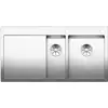 Image de Blanco 521645 | Évier de cuisine en acier inoxydable CLARON 6 S-IF | Couleur/Finition : Acier poli