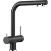 Image de BLANCO 523 130 Fontas II - Robinet d'évier de cuisine anthracite en granit (Silgranit) avec bec fixe II-anthracite-523130, Rohrauslauf