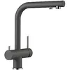 Image de Blanco 523 137 Fontas II Robinet d'évier de cuisine en granit avec bec fixe Rock-523137, Felsgrau, Rohrauslauf